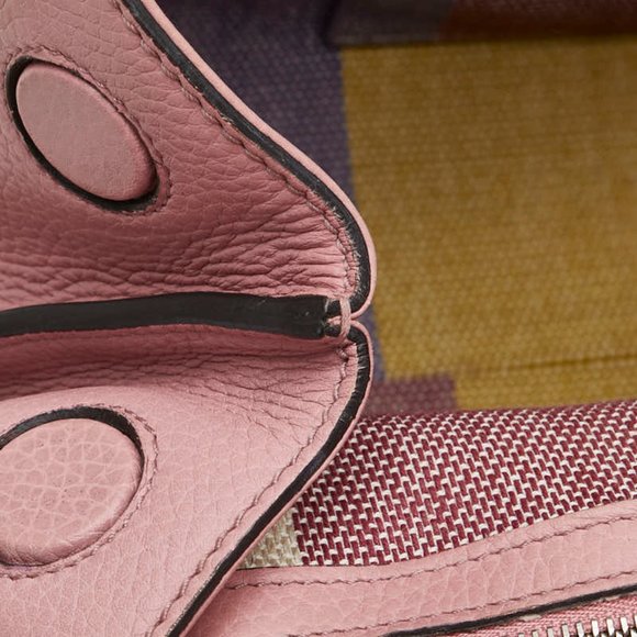 GUCCI Pink Leather Bamboo Shoulder Bag - Picture 9 of 15